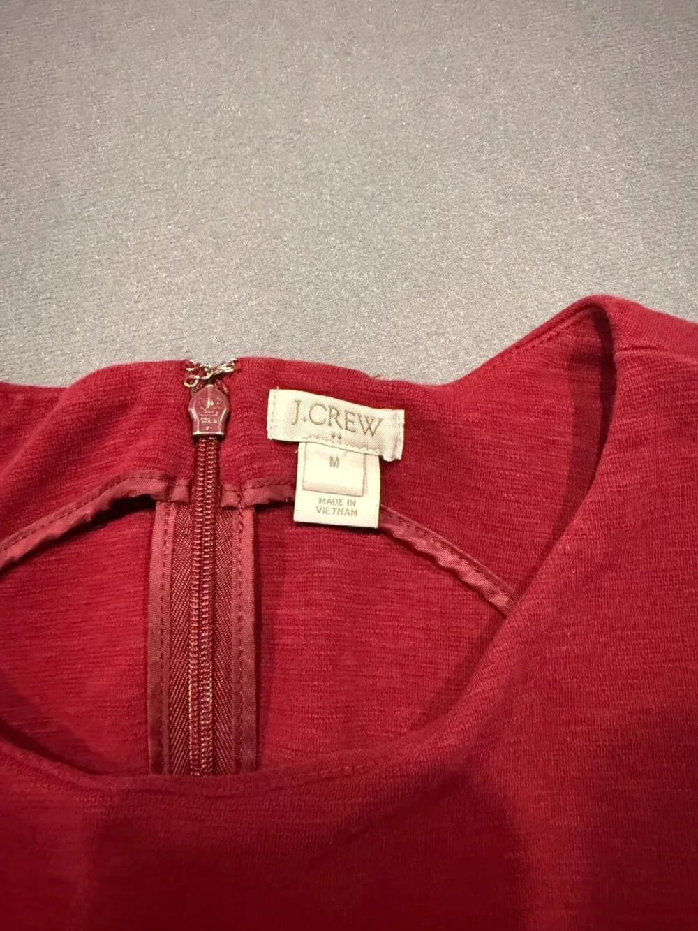 J.Crew Women’s Medium Red Cotton Fit & Flare A-Line Sleeveless Dress